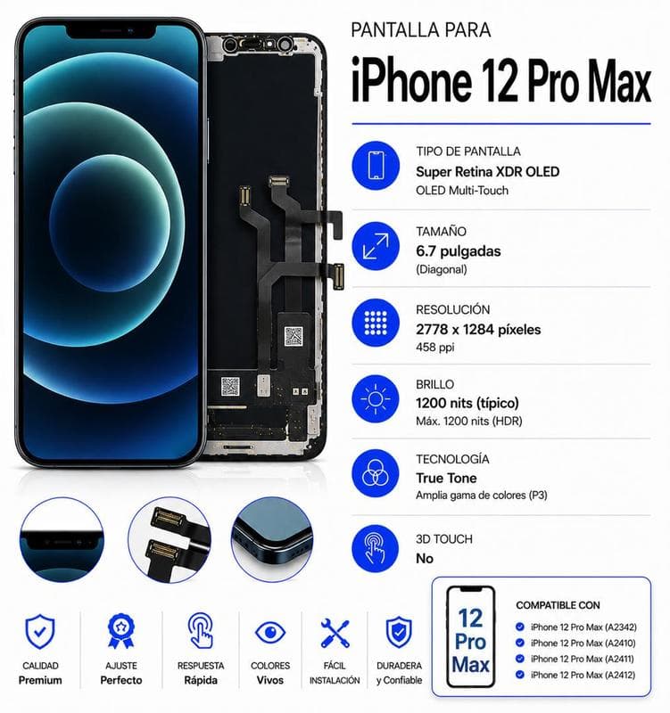 Pantalla iPhone 12 ProMax (OLED)