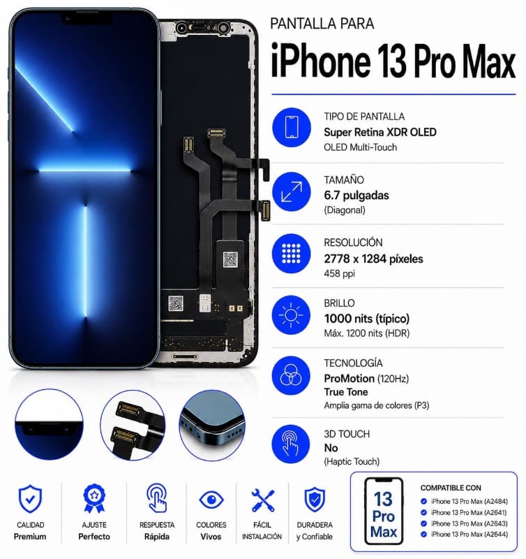 Pantalla iPhone 13 ProMax (OLED)